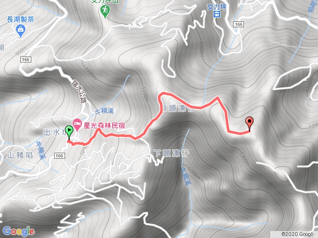 篤鼻山、出水坑步道