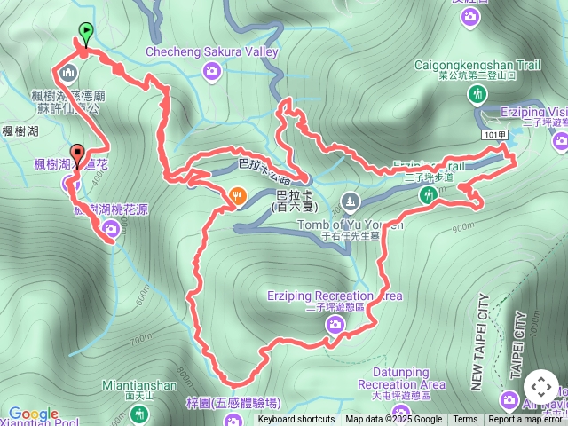 百拉卡水管路-十八彎古道-楓樹湖古道