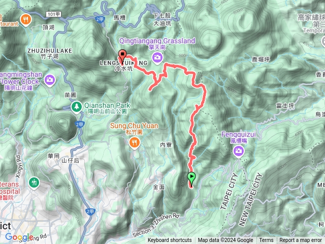 坪頂古圳走荷蘭古道到北五指山到擎天崗預覽圖