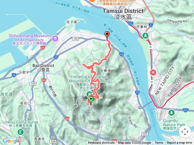 觀音山凌雲寺花瓶岩凌雲尖北橫古道硬漢嶺小黃山小桂林渡船頭