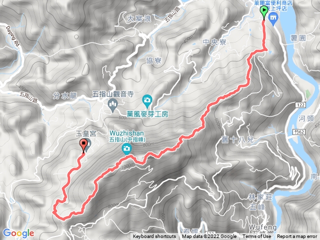 20220101 五峰天際線 上坪 五指 大隘 O型