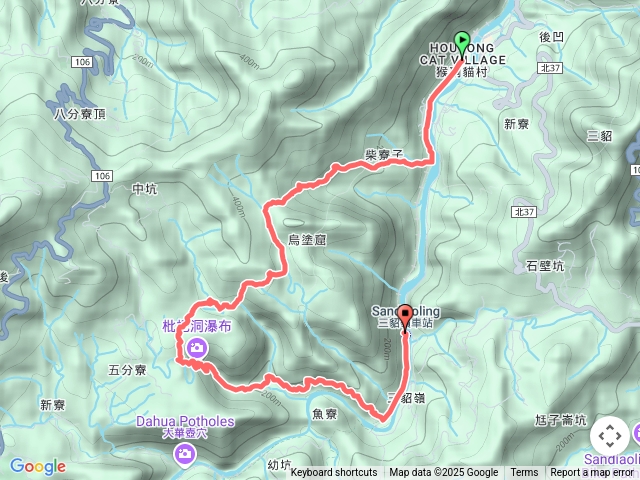柴寮古道+中坑古道+三貂嶺瀑布群步道