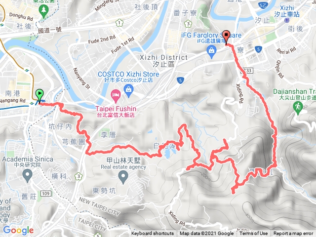 20211129汐止小三白行程踏查