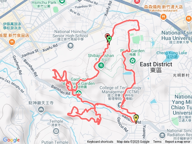 十八尖山-高峰植物園-清大