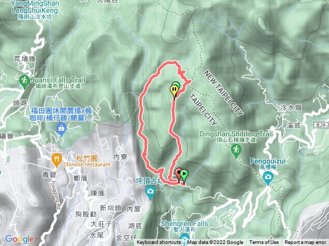 荷蘭古道、北五指山、內雙溪古道走ㄧ圈