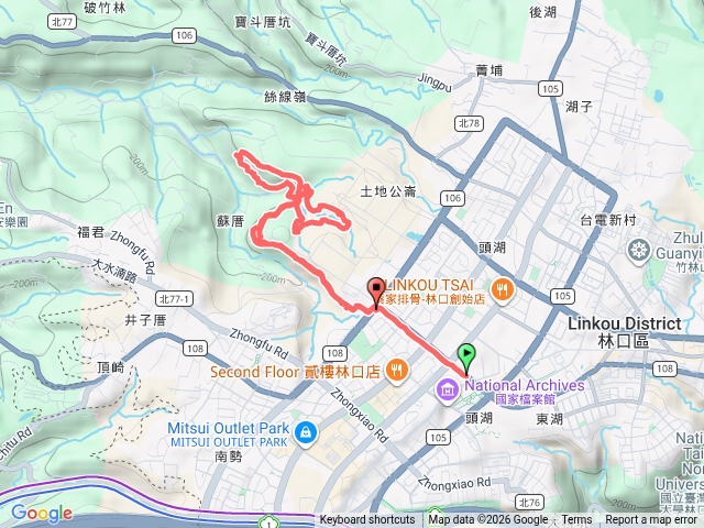 頂福巖步道(林口森林步道)雪花步道坑頭步道預覽圖