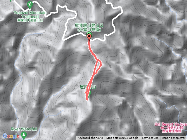 屋我尾山大雪山入