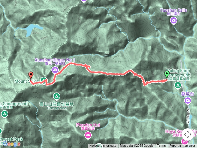 【雪劍D1】雪山登山口-369山莊-雪山主峰-翠池山屋