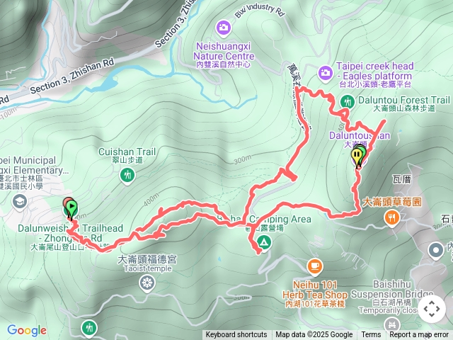 大崙尾山大崙頭山