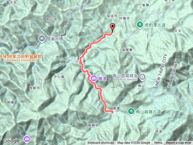 北勢溪古道連走灣潭古道預覽圖