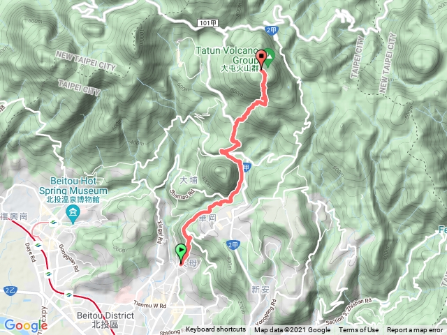 天母古道上七星山