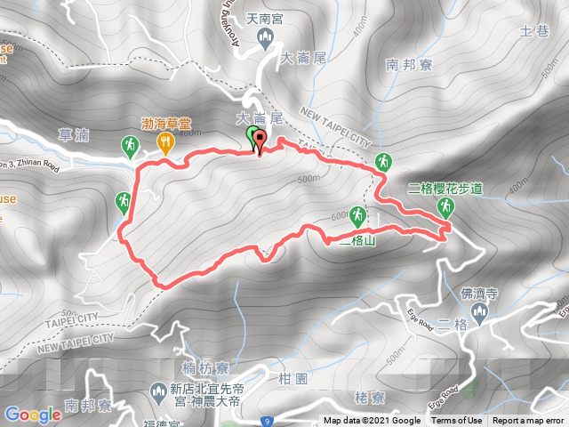 草湳、南邦寮山、二格山○型走