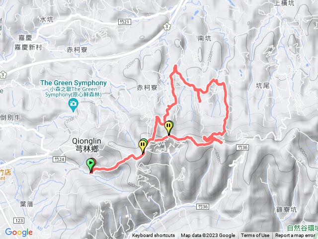 飛鳳山-中坑山-穹蕉山-飛鳳園-大阪根