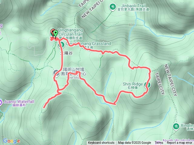 石梯嶺+下後湖底溪+擎天崗環形步道+竹篙山