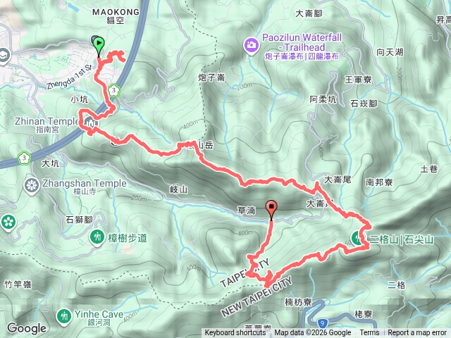 20260531 貓空二格山區六峰健行(祥光寺.指南宮.猴山岳前峰.猴山岳.阿柔洋山.綠豆湯鞍部.二格山.南邦寮山.草湳大榕樹)預覽圖