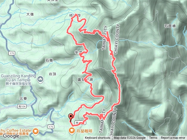 二凍山、茶園山、文玉山、大凍山南峰、大凍山、明峰 O型連走預覽圖