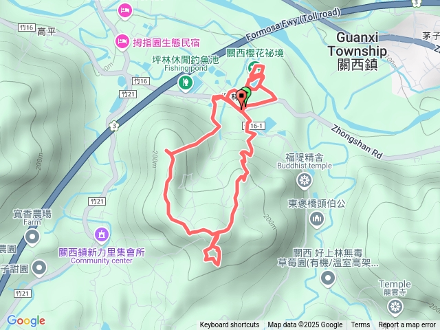 20250206 旱坑頂山-南坪林山（坪林步道）O繞-順訪關西坪林櫻花林