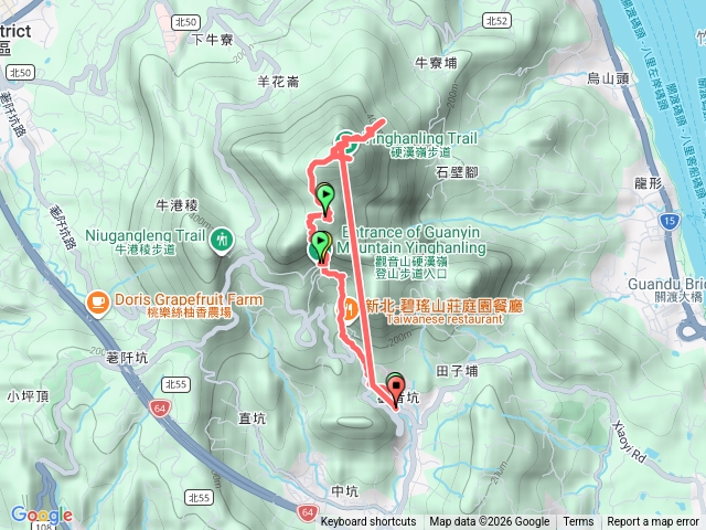 福隆山步道接硬漢嶺預覽圖