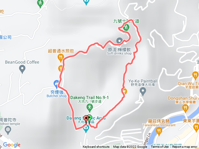 測試大坑步道10上九下