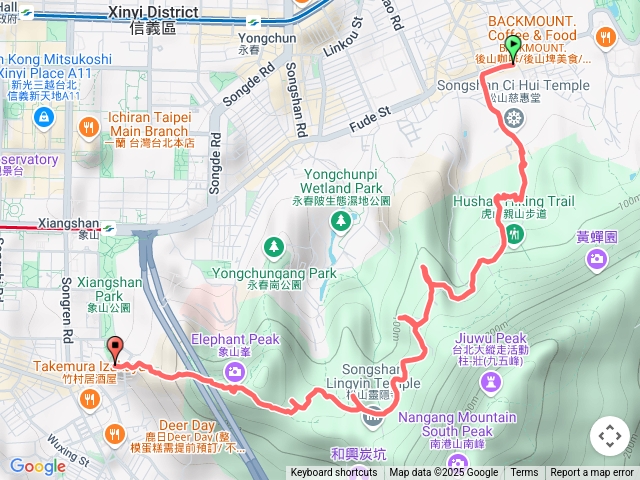 四獸山縱走(慈惠堂上象山下)