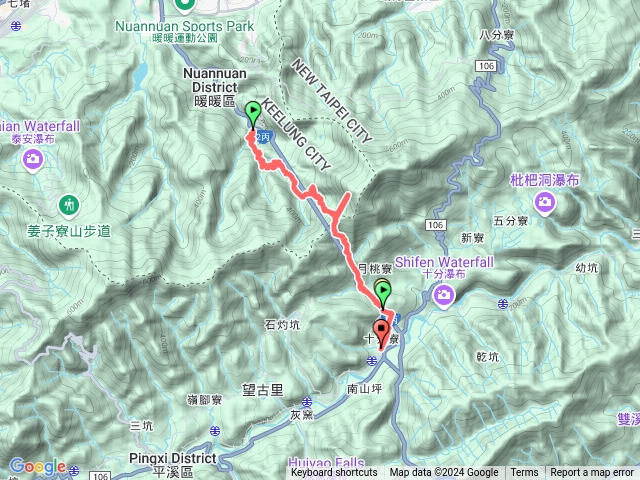 淡蘭古道中段暖東峽谷