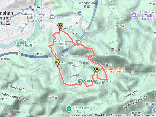 指南宮-貓空-樟山寺-政大後山