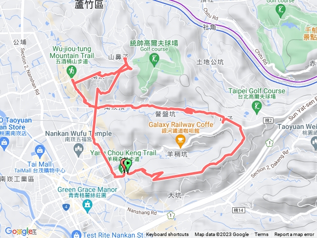 羊稠步道五酒桶山8型走