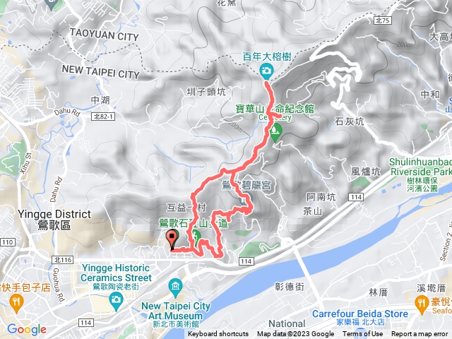 20230524攀登新北鶯歌石、鶯歌郊山步道群縱走gpx