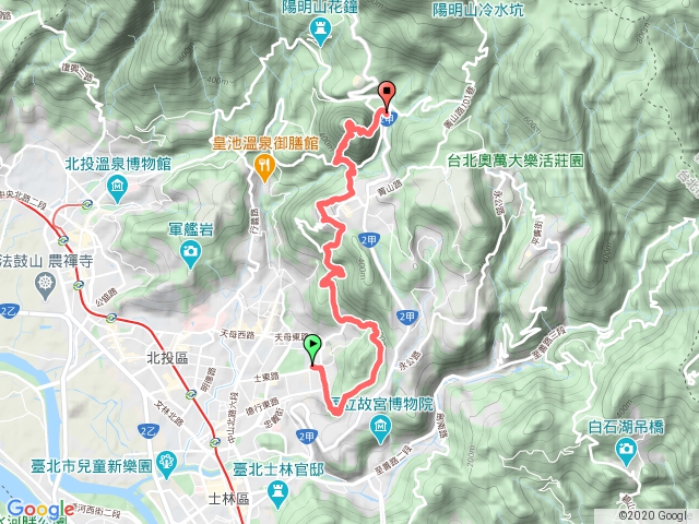 德行東路東山路上文化大學再走紗帽山