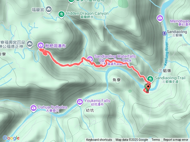 三貂嶺瀑布群步道來回預覽圖