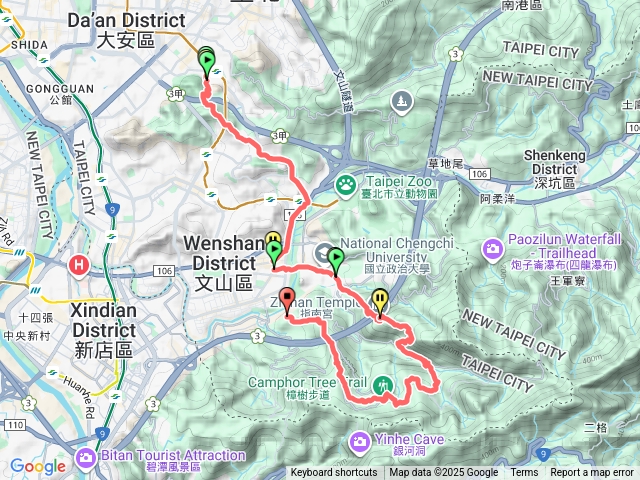 【任務一】2025臺北大縱走第七段：世界山莊至飛龍步道政大後山
