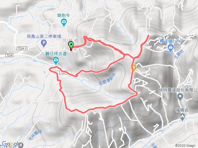 20200315飛鳳山 中坑山 石壁潭山O型 梭哈路線 1800下 2800上 修心宮 代勸堂