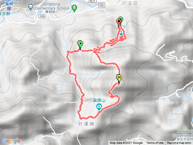 孝子山、普陀山、慈母峰、慈恩嶺、臭頭山、中央尖O型縱走