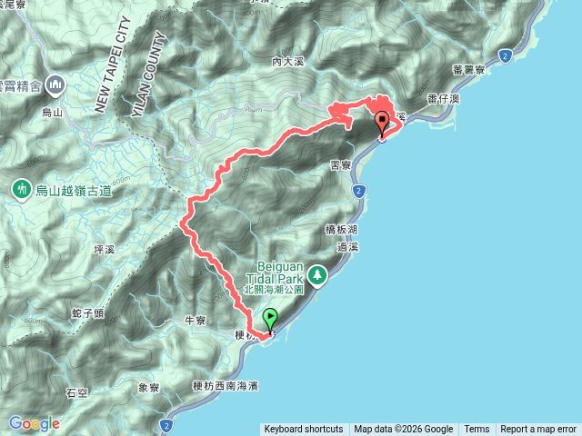龜山車站-叢雲山-叢雲山北峰-窖寮山-七兄弟山-鷹石尖-大溪車站預覽圖