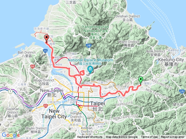 五堵-淡水沿基隆河及淡水河自行車道騎行
