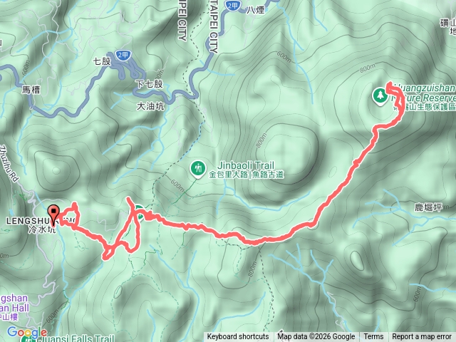 陽明山冷擎步道上磺嘴山和擎天崗山P型預覽圖