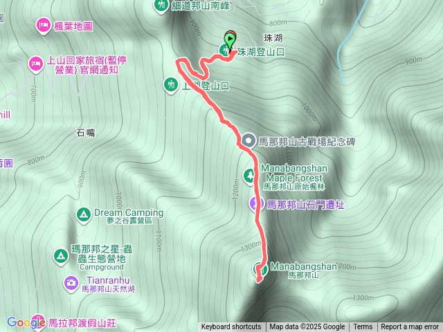馬拉邦山-珠湖登山口預覽圖
