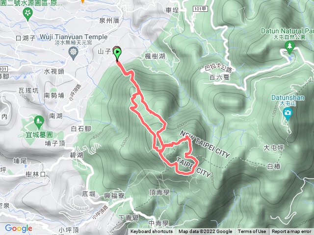 山仔嶺步道上面天山