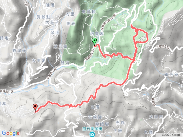 聖人橋站→帕米爾公園→雙溪溝古道→梅花山→碧山→甜水鴛鴦湖→翠山步道