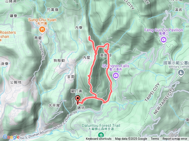 鵝尾山、新圳頭山、平溪步道