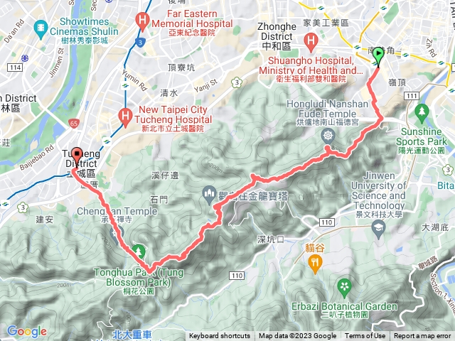 南势角 烘炉地 文笔山 天上山 永宁捷运站