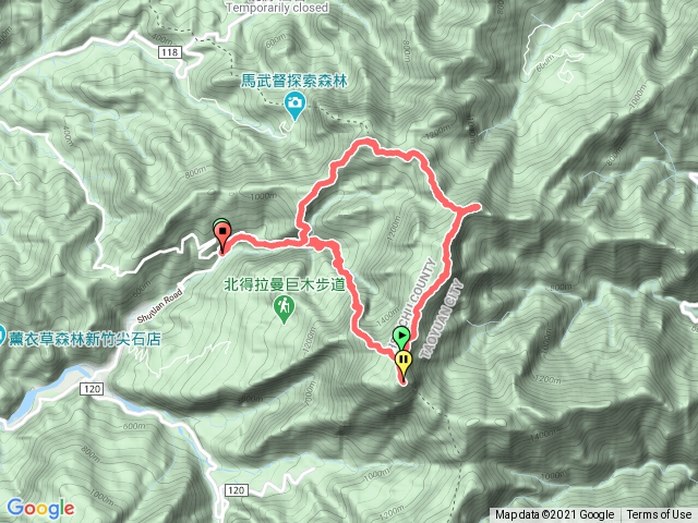 停-內鳥嘴-那結-外鳥嘴