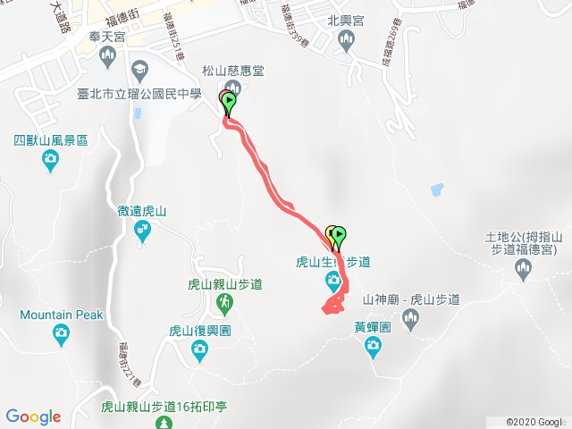 虎山親山自然步道賞螢火蟲