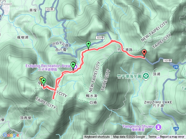 二子坪步道，面山山三角點