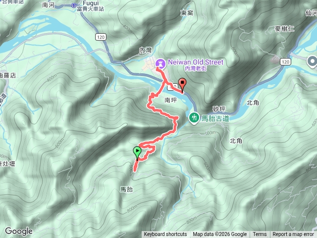 馬胎上南坪下O型路線預覽圖