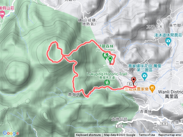 磺嘴山+磺嘴山北峰+鹿堀坪山+頭前溪瀑布