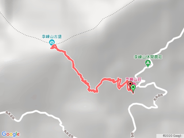 2020-04-19_2-李崠山(車停李崠山莊-沿途不走日曬之產業道路-來回)