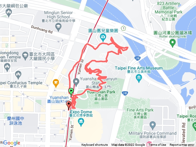 🔺北市/中山/圓山，H37m（土地調查局圖根點 | 人05）