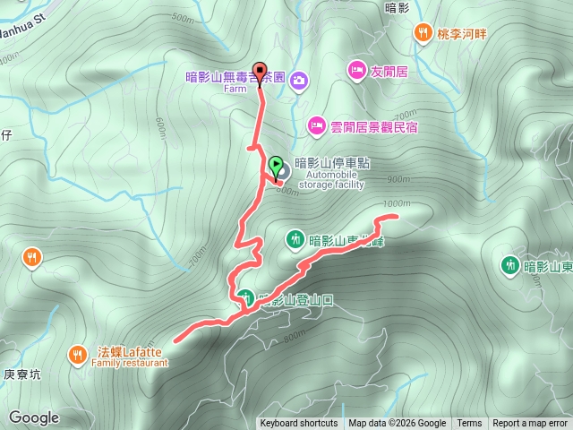 暗影酒桶山（一開始走到東北峰一半）