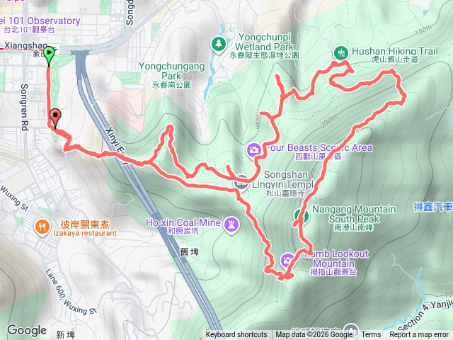四獸山步道解鎖九五峯拇指山